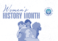Women's History Month March Postcard Design