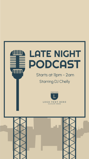 Late Night Podcast Facebook story Image Preview