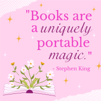 Book Magic Quote Instagram post | BrandCrowd Instagram post Maker