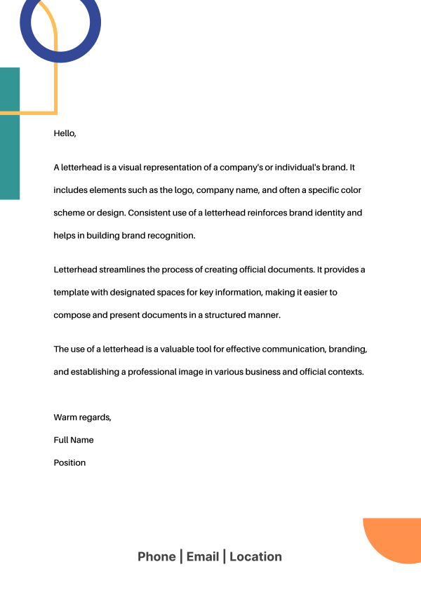 Playground Letterhead Design Image Preview
