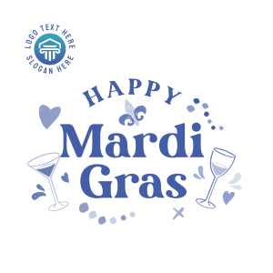 Mardi Gras Toast Instagram post Image Preview