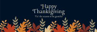 Thanksgiving Autumn Leaves Twitter header (cover) Image Preview