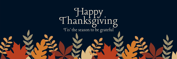 Thanksgiving Autumn Leaves Twitter Header Design Image Preview