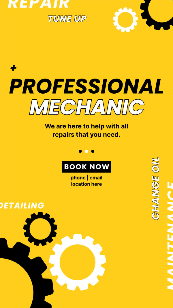 Need A Mechanic? Instagram Story Design Image Preview