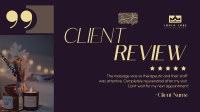 Spa Client Review Facebook Event Cover Design