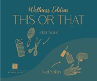 This or That Wellness Salon Facebook Post Design