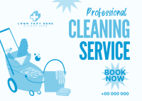 Cleaner for Hire Postcard Image Preview