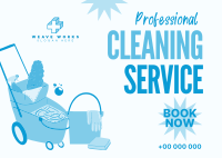 Cleaner for Hire Postcard Image Preview