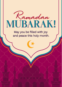 Ramadan Temple Greeting Flyer Image Preview