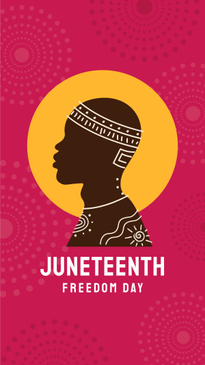 Beautiful Juneteenth Man Instagram story Image Preview
