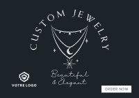 Custom Jewelries Postcard Design