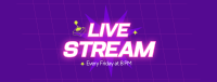 Live Stream  Facebook Cover Design