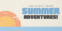 Minimalist Summer Adventure Twitter Post Image Preview