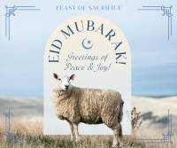 Eid Mubarak Sheep Facebook post Image Preview