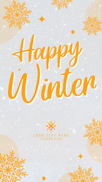 Simple Winterly Greeting Video Image Preview