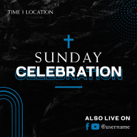 Sunday Celebration Instagram Post Design