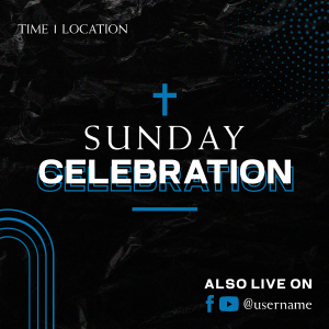 Sunday Celebration Instagram post Image Preview