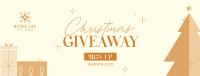 Christmas Holiday Giveaway Facebook cover Image Preview