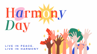 Simple Harmony Day Facebook Event Cover Design
