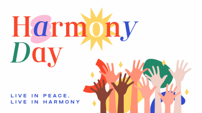 Simple Harmony Day Facebook event cover Image Preview