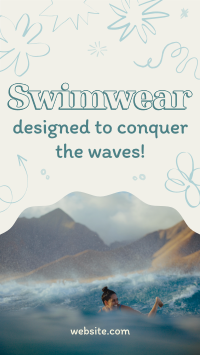 Swimwear For Surfing TikTok Video Design