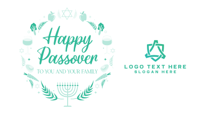 Passover Wreath Facebook event cover Image Preview