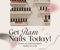Salon Glam Nails Facebook Post Design