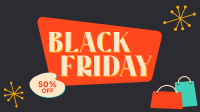 Retro Black Friday  Facebook event cover Image Preview