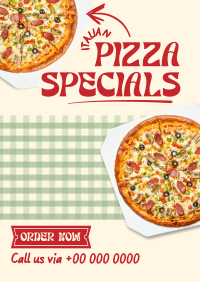 Classic Pizzeria Specials Poster Preview