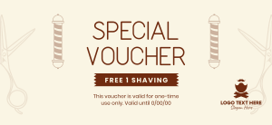 Barber Special Gift Certificate Image Preview