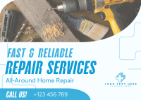 Handyman Repair Service Postcard Design