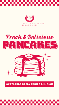 Retro Pancakes Facebook Story Design