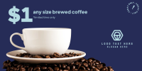 $1 Brewed Coffee Cup Twitter post Image Preview