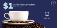 $1 Brewed Coffee Cup Twitter Post Image Preview