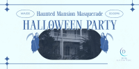 Modern Halloween Party Twitter Post Image Preview