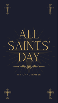 Solemn Saints' Day TikTok Video Image Preview