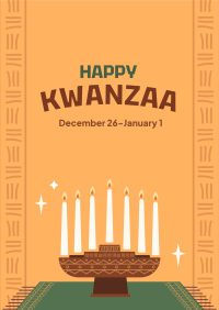 Kwanzaa Candle Flyer Design