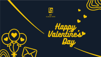 Simple Valentines Greeting Facebook event cover Image Preview