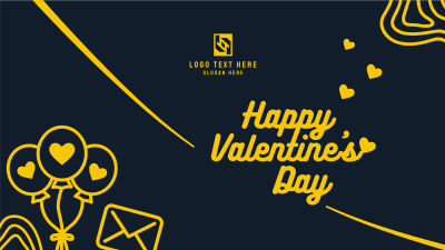 Simple Valentines Greeting Facebook event cover Image Preview