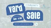 Community Yard Sale Thrift Facebook Event Cover Design