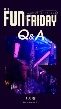 Friday Party Q&A Facebook story Image Preview