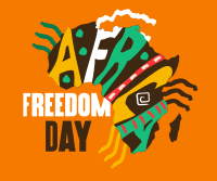 Freedom Africa Map Facebook Post Design