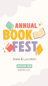 Annual Book Event Facebook Story Design