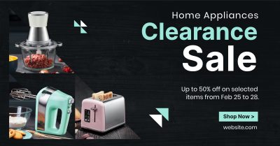 Appliance Clearance Sale Facebook ad Image Preview