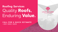 Minimalist Roofing Services Video Image Preview