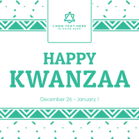Kwanzaa Cultural Pattern Instagram post Image Preview