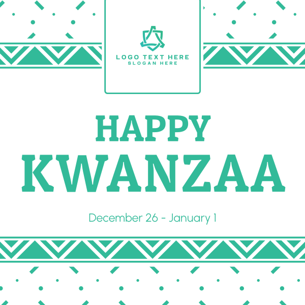 Kwanzaa Cultural Pattern Instagram Post Design Image Preview