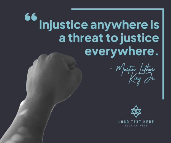 Martin Luther King Justice Facebook Post Design Image Preview