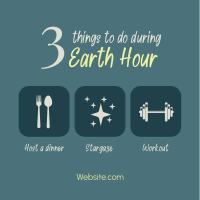 Earth Hour Activities Instagram post Image Preview