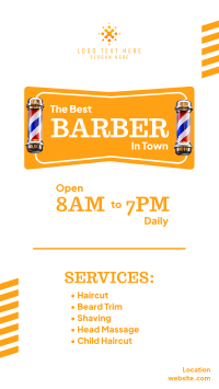 The Best Barber Facebook story Image Preview